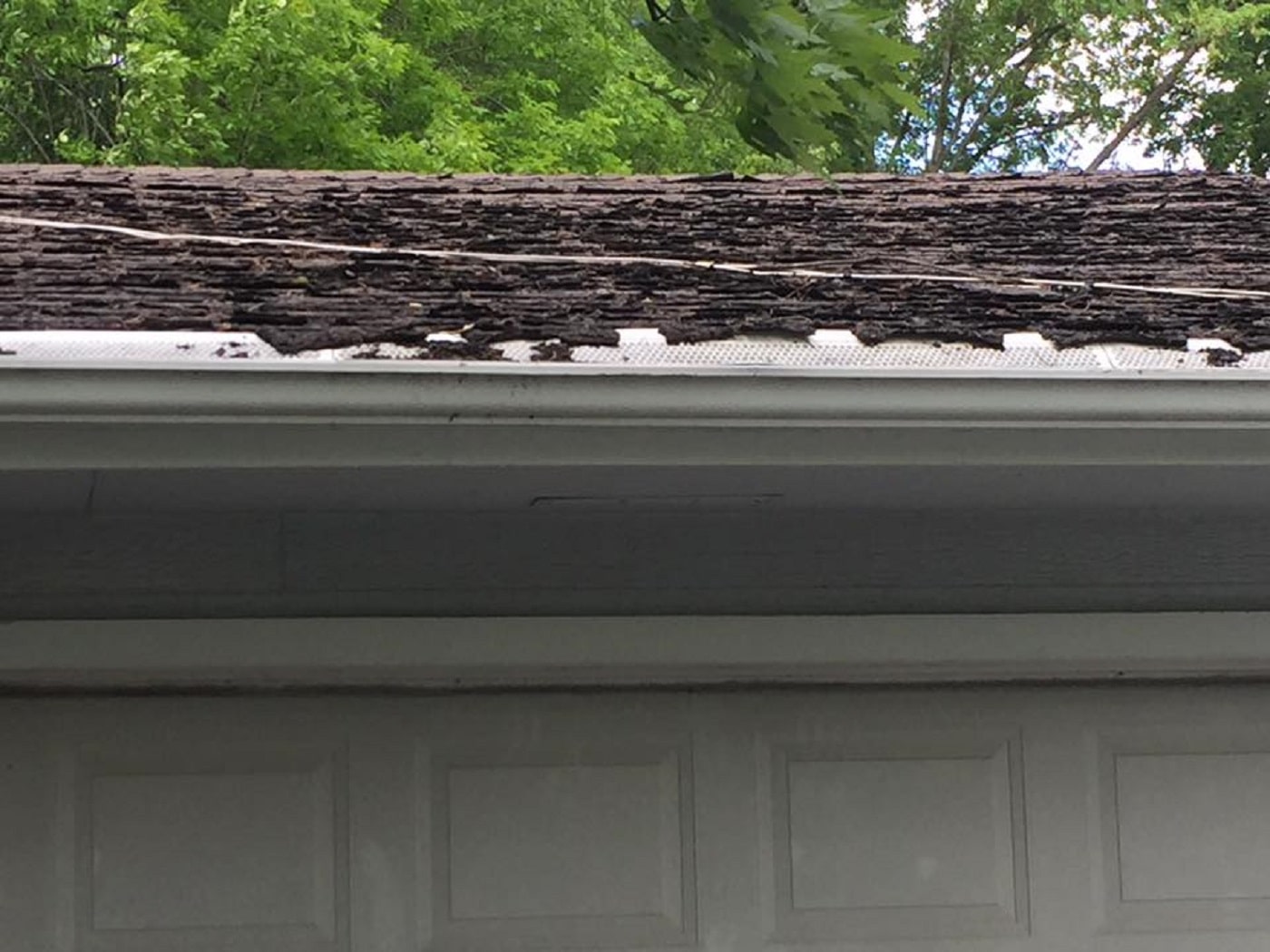  failing roof in Western Wisconsin 