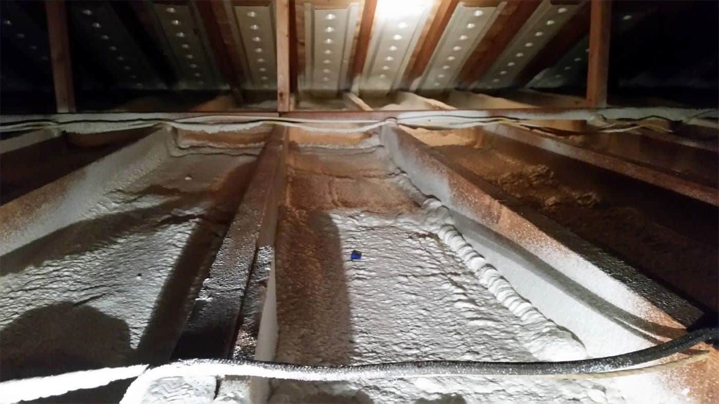 attic spray form insulation