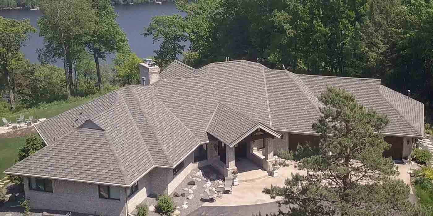 GAF roof installed on a Twin Cities home by Lindus Construction