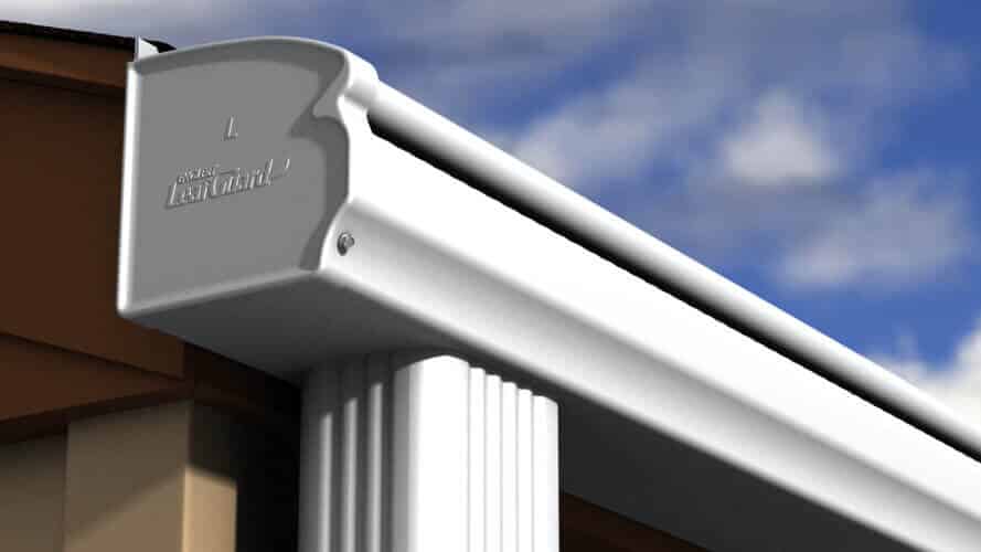 Nice-Looking House Gutters With Blue Sky Above