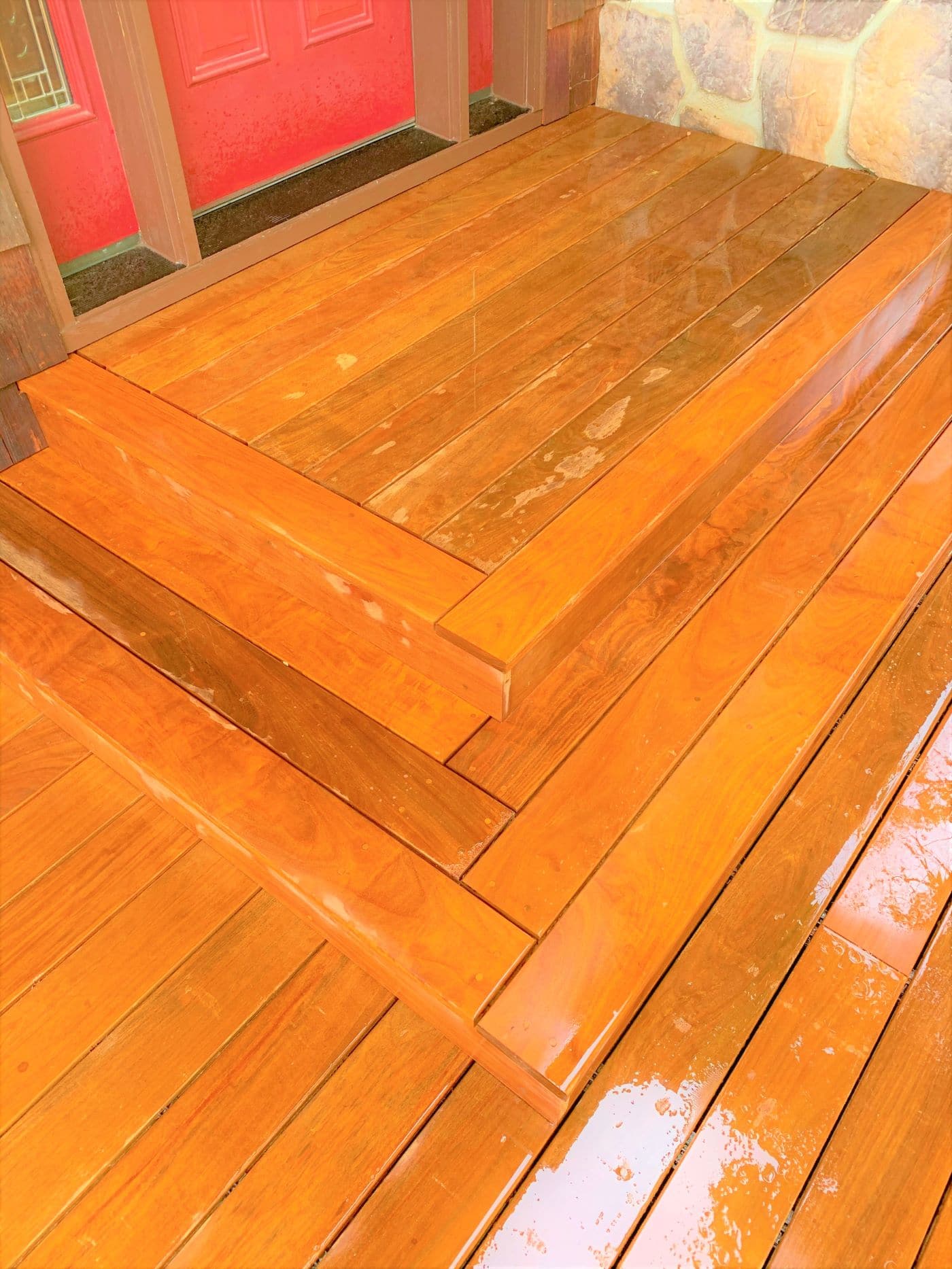 traditional wood decking