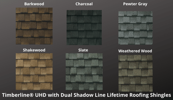 Timberline® UHD with Dual Shadow Line Lifetime Roofing Shingles