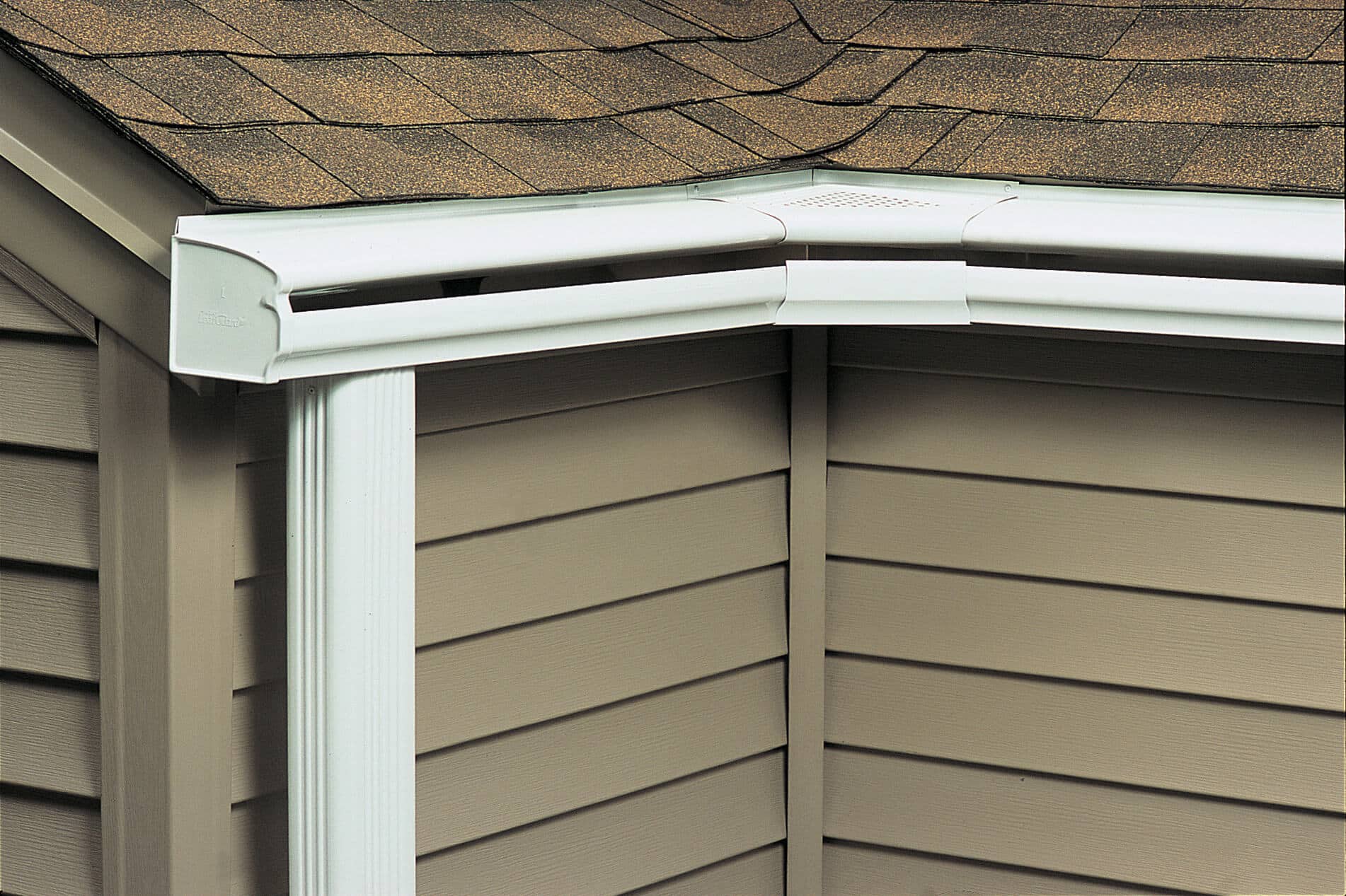 Picture of gutters installed on a house.